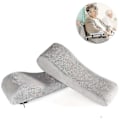 Miniatyrbillede 1 af 5: 1 Par Memory Foam Armlæn Kontorstol Armlæns Puder Og Hævede Skrå Armlæn - Universal Pude Betræk Til Armlæn Og Albueaflastning LGL grey style2