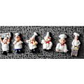 Pikkukuva 2 / 5: 6 kpl Kokki Jääkaappimagneetti Jääkaappimagneetit, Italialainen Ranskalainen Kokki Figuriini Patsas Koti Keittiö Ravintola Koristeet 3D Hartsi Leipuri Magne LGL