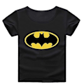 Miniatyrbild 2 av 3: Batman Barn Pojkar Kortärmad T-shirt Sommar Semester Ledig T-shirt Topp Y LGL Black 2-3 Years