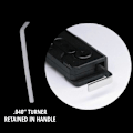 Miniatyrbilde 5 av 5: Fidget Lock Pick-sett i stål med 4 plukkprofiler og dreieverktøy - Angstdempende leke og bærbar låsesmed EDC-utstyr LGL Black