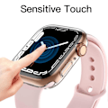 Miniatyrbilde 2 av 5: Transparent klokkeetui for Apple Watch Series 10 46mm, rask utløsing, TPU-deksel, smartklokkebeskyttelse