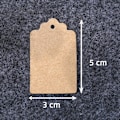 Miniatyrbild 4 av 4: 100x Pappersetiketter - Brun (LGL)