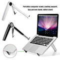 Miniatyrbillede 2 af 5: Bærbar Foldbar Laptop Notebook Tablet Holder Stand Monterings Skærm Riser Beslag (LGL)