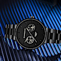 Miniatyrbillede 4 af 4: Herre Business Rustfrit Stål Rem, Luksus Quartz Armbåndsur LGL black black