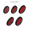 Miniatyrbillede 3 af 5: FOTGA 62mm Justerbart Infrarødt Filter IR Pass X-Ray Linsefilter Variabel fra 530nm til 750nm Compati LGL Red Pack of 1