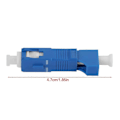 Miniatyrbild 2 av 5: Fiberoptisk adapter, SC hane till LC hona hybrid single mode fiberoptisk hybridomvandlare för nätverk (LGL)