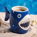 Miniatyrbilde 4 av 5: Shark Keramisk Kopp for Barn Gutter Jenter 450ml Varm Sjokolade Kakao Kaffe Te Krus Bursdagsgave Fest Keramisk Drikkekar LGL Blue