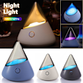 Miniatyrbillede 2 af 5: Mini Farverig Natlampe med Åndedrætslys 1200mAh Genopladelig Natlampe LGL White