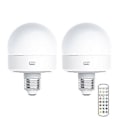 Pikkukuva 1 / 5: USB Ladattava Lamppu Kaukosäätimellä Ajastimella Himmennettävä Helppo Asentaa Akulla Toimiva E27 Lamppu RGB Lamppu (LGL)