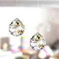 Pikkukuva 1 / 4: 2-pakkia 40 mm kirkasta lasikristalli pallo riipus aurinkokapula (LGL)