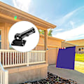 Miniatyrbilde 5 av 5: Flaggstangbrakett Justerbar Flaggstangstang Hitch Brakett Multiposisjon Flaggstang Mo [L] Black