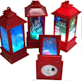 Miniatyrbilde 4 av 5: LED Julelykt, Hjemmeinnredning, Lys med LED Telys, Hengende Lykt for Juledekorasjon (LGL)