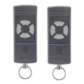 Miniatyrbillede 1 af 5: 2-pak Garageport Fjernbetjening til HSE2-40, HS4-40, HSM4-40, Grå Knapper 40.685MHz Håndholdt Sender LGL Gray