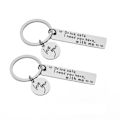 Pikkukuva 1 / 5: Avaimenperä \"Aja varovasti\" ruostumaton teräs Hopea (LGL) 2-pack 2-pak