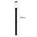 Miniatyrbillede 4 af 5: Samsung Galaxy Fit2 SM-R220 Nylon Velcro Rem (Mørk Sort + Sort Ramme) (LGL)