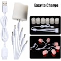Miniatyrbilde 4 av 4: Oppladbare LED-varmelys, sett med 6 flammeløse lys med fjernstyrt varmelys, med USB-ladekabel.ca (LGL)