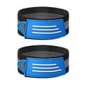2 st Stretchiga Elastiska Cykel Ankel Ben Wrap Cykelsäkerhetsband Extra Breda (LGL) Blue 30cm x 3.5cm