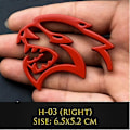 Pikkukuva 1 / 5: 3D Metallinen Hellcat Auton Logo Oven Lokasuojan Sivutarrat Merkki Koriste Takakontin Tunnus Tarra Dodge Challenger Jeep LGL:lle H-06