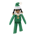 Miniatyrbillede 1 af 5: Snoop On A Stoop Elf Dukke Resin Plys Dukke Blød Følelse Dukke Legetøj Dekoration Til Julefest Ferie Hjem Have Dekoration C Green