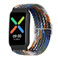 Pikkukuva 1 / 4: Nyloninen neulottu elastinen ranneke Oppo Watch Free -kellolle, vaihdettava ranneke kellokotelolla LGL Multicolor Style C Other OPPO Models
