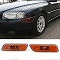 Miniatyrbillede 2 af 4: 2025 Nye Modeller 2 stk. Sidemarkeringslysdæksel Foran Modificerede Dele ABS Blinklysindikatorhus 9188263 9188264 til Volvo S80 99-06 LGL 5 5