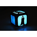 Miniatyrbillede 3 af 5: Superhelt Batman Alarmur 3d Stereo Stum LED Nattelys Elektronisk Ur Højre Spil (syv Farver Usb Opladning) [L]