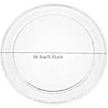 Miniatyrbillede 5 af 5: Mikrobølgeovn Glasplade Mikrobølgeovn Glas Drejetallerken Udskiftning Flad Bund Glasbakke 24,5 cm/9 LGL