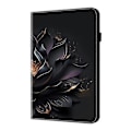 Pikkukuva 2 / 5: Samsung Galaxy Tab A9+ Kristallikuvioitu maalattu nahkainen tablettikotelo LGL Purple Lotus
