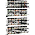 Miniatyrbild 1 av 5: 4-pack Kökshyllor Kryddställ Väggmonterad Förvaring Organizer Skåp Stativ (LGL)