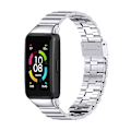 Miniatyrbillede 2 af 5: Rustfrit stållænke til Huawei Band 6 / Honor Band 6 [GGL] Silver