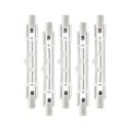 Miniatyrbillede 1 af 5: 5 Pakke R7s 118mm 300w 230v, r7s Halogen Lineær Pære, Dæmpbar Halogenlampe Til Byggeplads Wo LGL