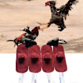 Miniatyrbillede 3 af 5: 4 Stykker Hane Vante Para Gallos Høne Hjelm Kamp Beskyttelse Husdyr Haner Hønsegårds Tilbehør (Farve : 4 stk) (LGL)