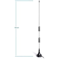 Miniatyrbillede 4 af 4: Ham Radio Politi Scanner Antenne Amatør Radio Mobil Radio Scanner Antenne Magnetisk Base Bnc Han Antenne Kompatibel LGL
