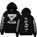Miniatyrbillede 4 af 4: Xaden Riorson House Hættetrøjer Iron Flame Dragon Rider Fourth Wing Emblem Sweatshirt Basgiath War Herre Mode Cool Oversized Hættetrøje LGL A5273-black M
