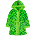 Miniatyrbild 1 av 5: Minecraft Unisex Barnbadrock Grön Pixel Creeper Nyhetstryck LGL Green 9-10 Years