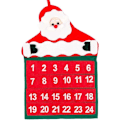 Miniatyrbillede 1 af 5: DIY Kalender Julekalender Sæt Filtstof Nedtællingstræ med 24 Legetøjslommer til Juledekorationer Hængende Dekorationer (LGL)