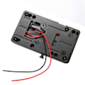 Miniatyrbilde 4 av 5: V Mount Batteriplate V-Lock Mount Batteriplate for V-formet Batteri Strømforsyning Splitter DSLR Kameraer Videokameraer LGL Black