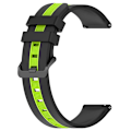 Pikkukuva 1 / 5: 20/22mm silikoninen kellon ranneke rannekoru watch5/5 pro/VantageM/M2 LGL -kelloon Black lime 22mm