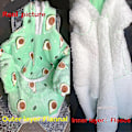 Miniatyrbillede 4 af 4: Vintertæppe Plys Fleece Familie Matchende Hættetrøje Pige Sweatshirt Avocado Hjemmetøj LGL Milky Way MenSize