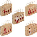 Miniatyrbilde 1 av 3: Julepapirposer, papirposer med håndtak, 5 stiler (21 x 15 x 8) (LGL)