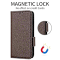Miniatyrbillede 5 af 5: For XREAL Beam Pro Etui Litchi Tekstur PU Læder Wallet Flip Telefon Cover LGL Brown