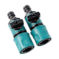 Pikkukuva 3 / 5: Puutarhaletkun pikaliittimet venttiilillä 16mm, 2 kpl (LGL)