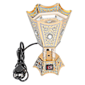 Miniatyrbilde 2 av 3: Elektrisk Røkelse Retro Brenner Ornament Røkelsesbrenner Metallhåndverk (eu Plugg) LGL