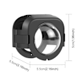 Miniatyrbillede 3 af 4: Til Insta360 X4 PULUZ Snap-on Linsebeskytter Beskyttelsescover (Sort) LGL Black