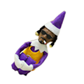 Pikkukuva 5 / 5: Snoop On A Stoop -tonttunukke Resin Plush -nukke Pehmeä Tuntuma Nukke Leikkikalu Koriste Joulujuhliin Loma Koti Puutarha Sisustus B Purple