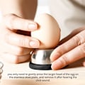 Miniatyrbilde 5 av 5: Egglegg, eggdeler i rustfritt stål, eggåpnerverktøy, halvautomatisk eggleggerhullseparatorverktøy for hardkokt egg (LGL) Blue
