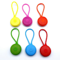 Miniatyrbilde 3 av 5: LED Silikon Ryggsekklys 3 LED Sykling Fotturer Highlight Lys Bærbar Sykkel Baklys Varsellys Utendørs Blinklys LGL 1pc Red