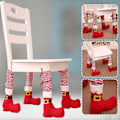 Miniatyrbillede 2 af 4: 1 stk. Julebordsstol Benbetræk Julestrømpeformede Sædebenbetræk (LGL)