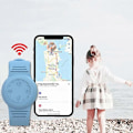 Pikkukuva 2 / 5: Apple AirTag -paikantimelle pehmeä suojakuori lasten rannekello silikoniranneke kellonumeroilla LGL Multicolor Style C