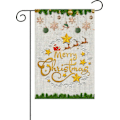 Miniatyrbillede 1 af 5: Vinter Sne Nisser Krans Glædelig Jul Haveflag 30x45 cm Gårdhave Udendørs Hjem Græsplæne Dekoration Vinter Jul Sne Haveflag -A (LGL)